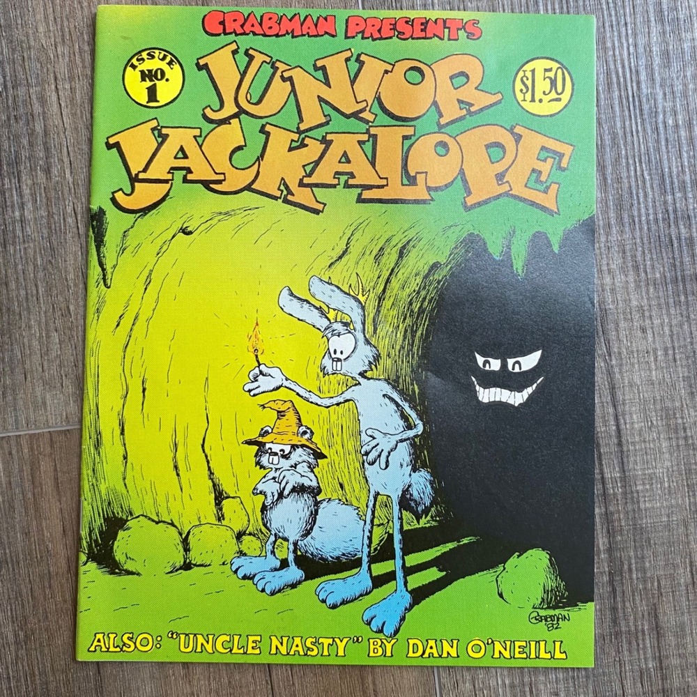 Junior Jackalope Issue No. 1 Crabman Presents Dan O'Neill Uncle Nasty 1982 Comic